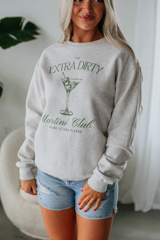 Extra Dirty Martini Club Graphic Crewneck