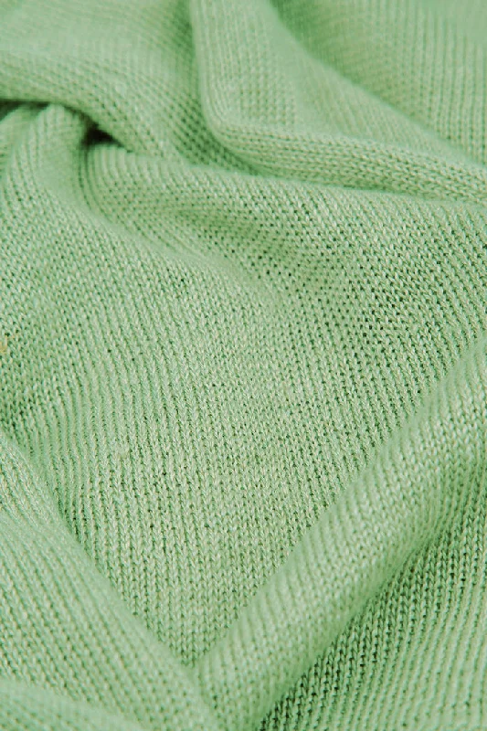 Meadow Patch Décor Mint Linen Cardigan