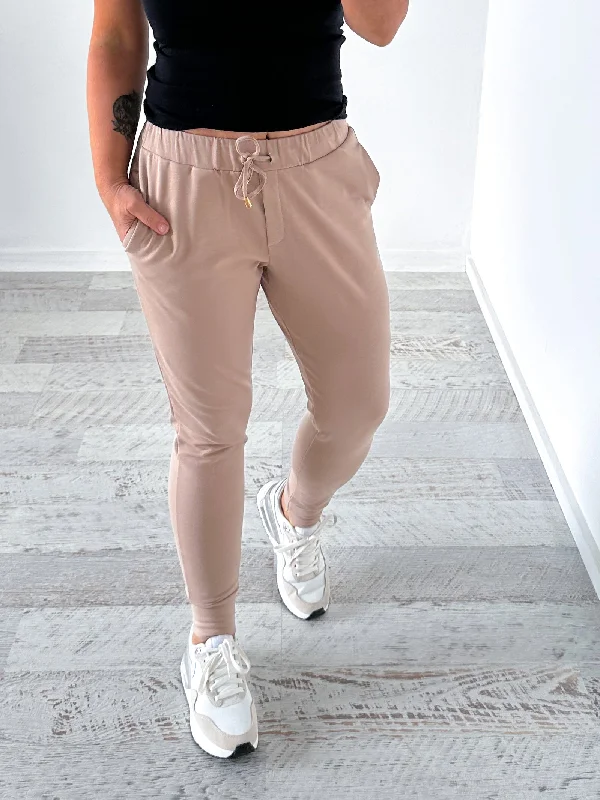 Mia Joggers - Taupe