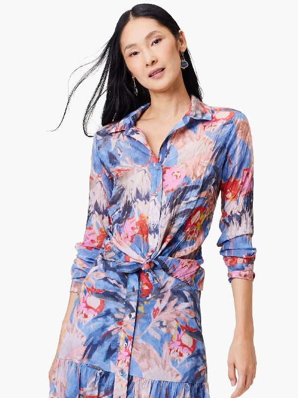 NIC+ZOE Dreamscape Crinkle Shirt