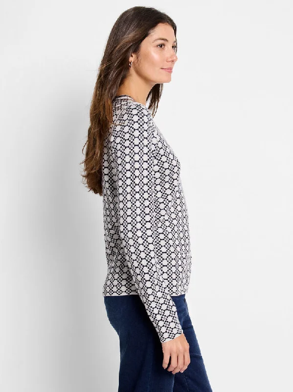 NIC+ZOE Geo Reversible Sweater Tee