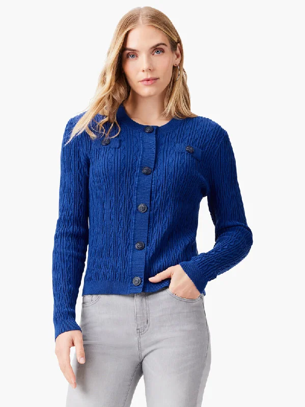 NIC+ZOE Textured Snap Cardigan