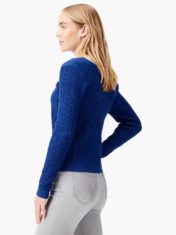 NIC+ZOE Textured Snap Cardigan