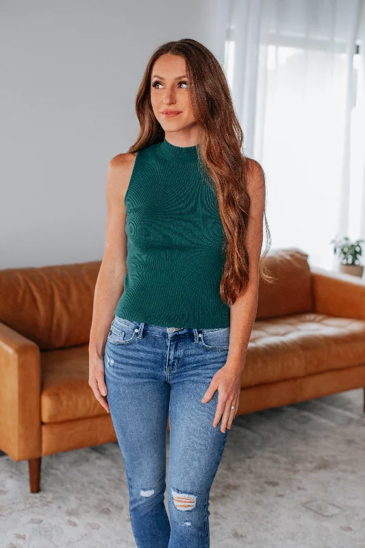 Powell Knit Tank - Peacock