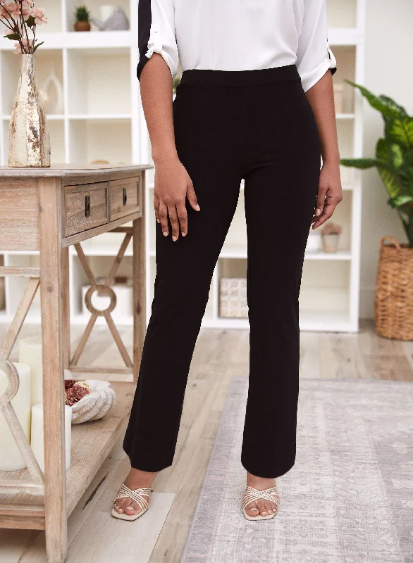 Pull-On Straight Leg Pants