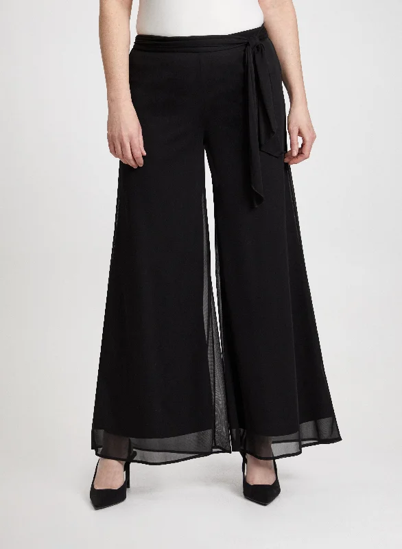 Pull-On Wide Leg Pants