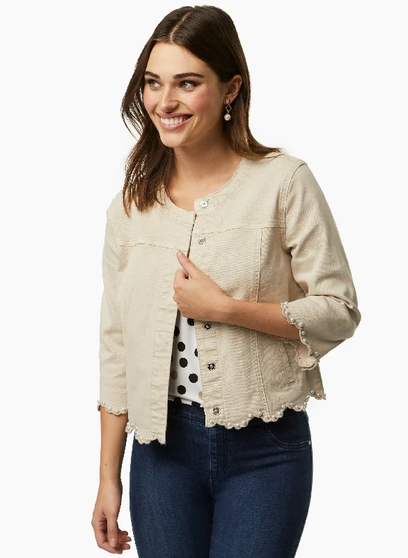 Scalloped Hem Jacket