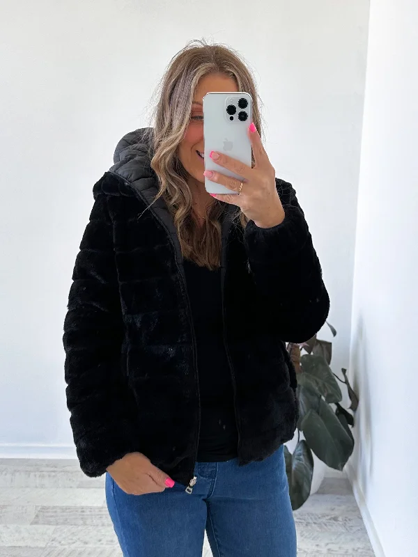 Sheba Jacket - Black Fur