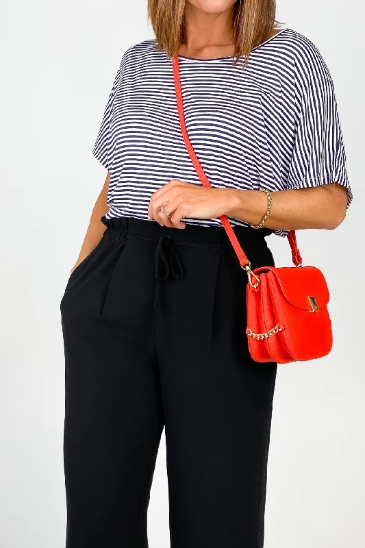 Shine On Label Kara Tie Front Culotte Black