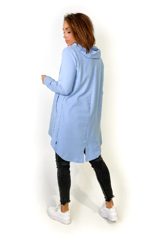 Silent Theory Ashleigh Hooded Cardigan Blue