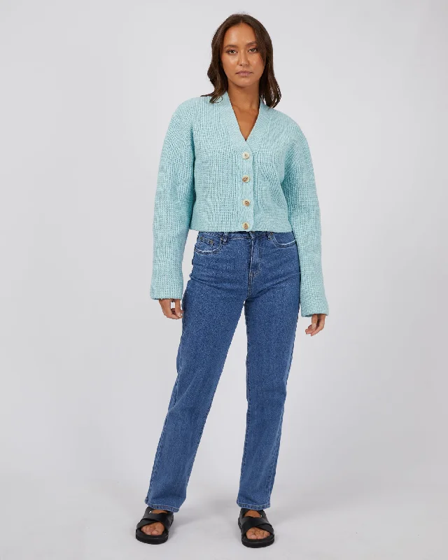 Silent Theory Eden Knit Cardi Seafoam