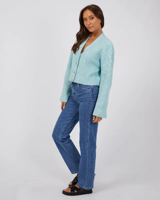 Silent Theory Eden Knit Cardi Seafoam