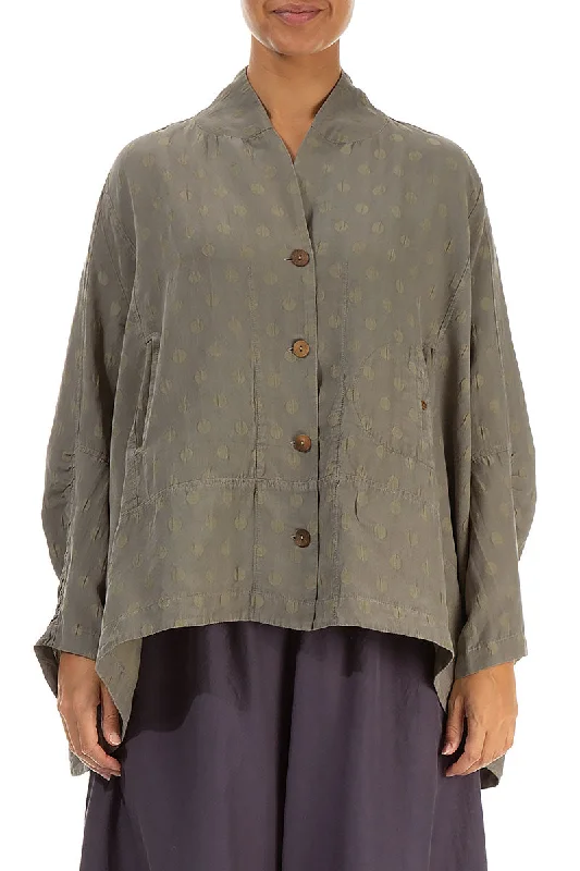 Silver Sage Dotty Silk Jacket