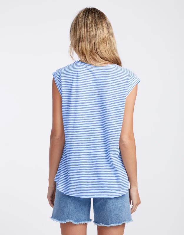 Sorbet Stripe Cali Tank - Gelati Denim