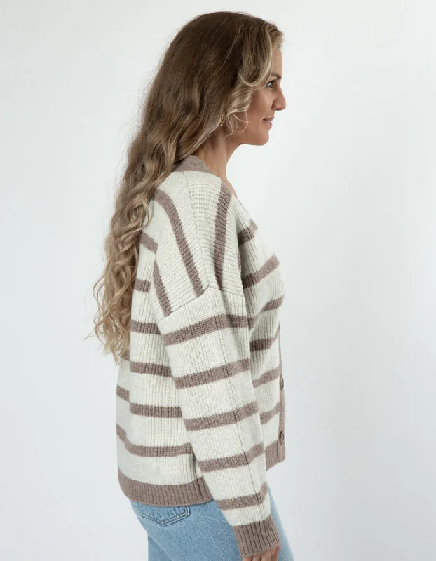 Stella + Gemma Greyson Cardigan Oat Stripe