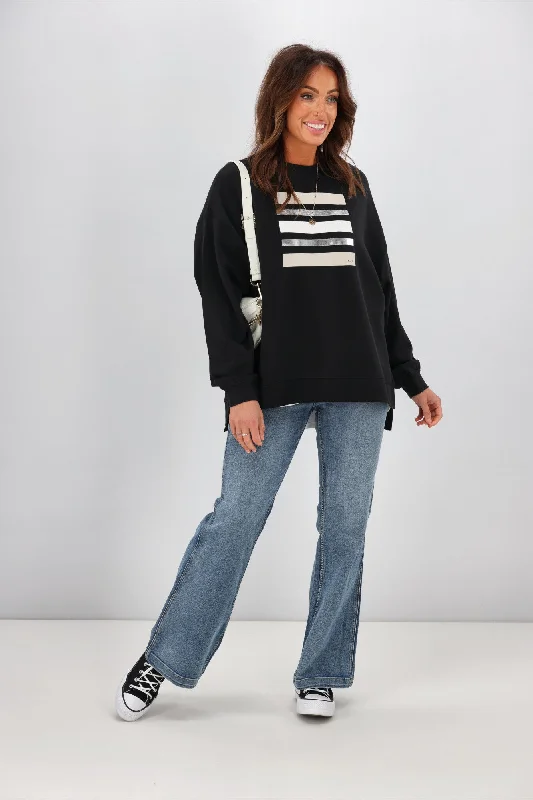 Stella + Gemma Sunday Sweater Black Licorice