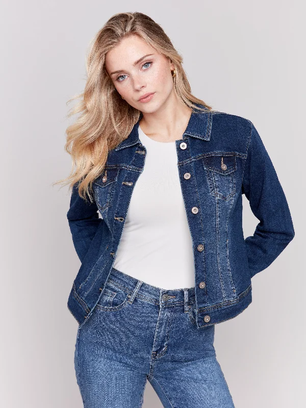 Stretch Denim Jacket - Indigo