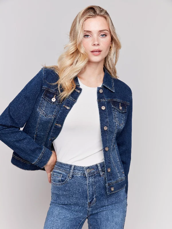 Stretch Denim Jacket - Indigo