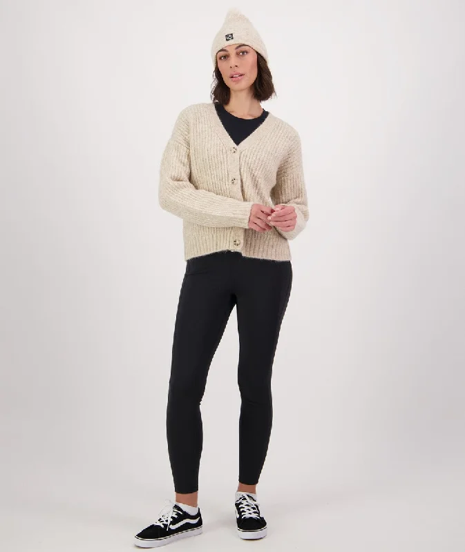 Swanndri Dawson Mohair Crop Cardigan Sandshell