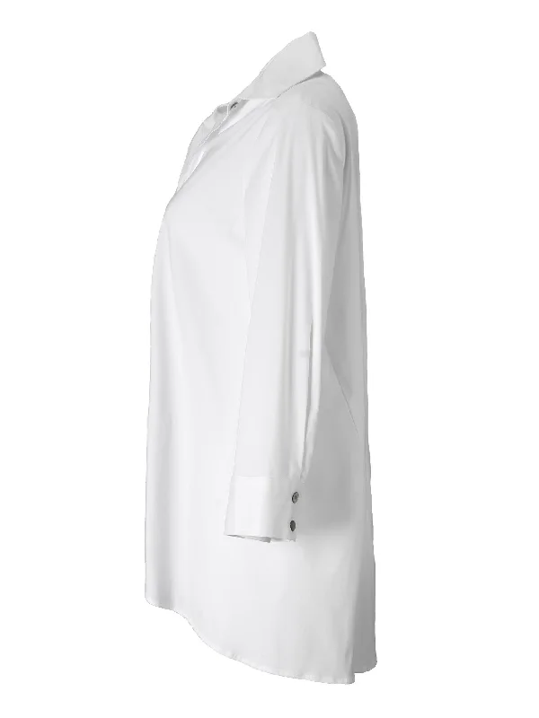 Trapeze Top 3/4 sleeve White