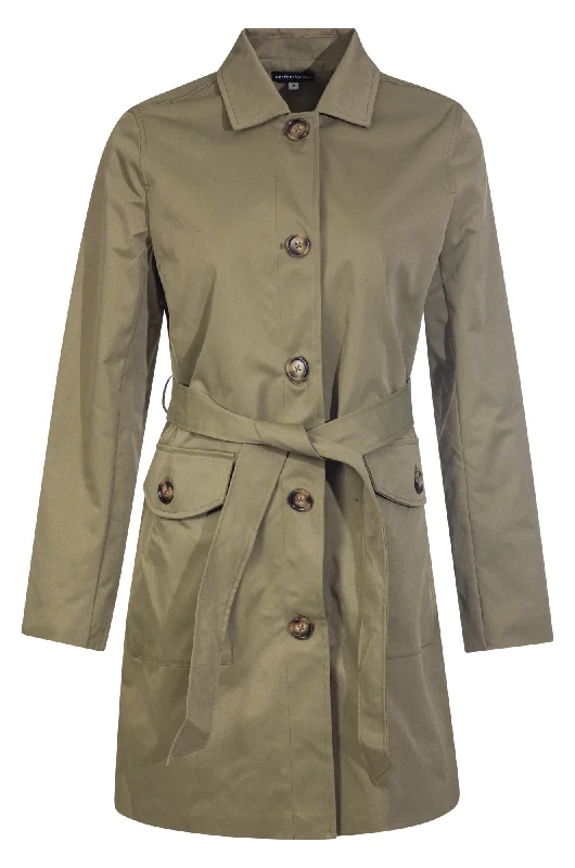 Fully lined Trench Coat | SOFT OLIVE | 4501ZZ