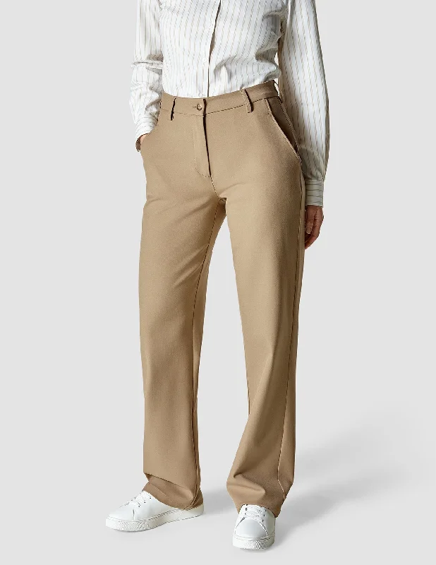 Essential Pants Straight Caramel