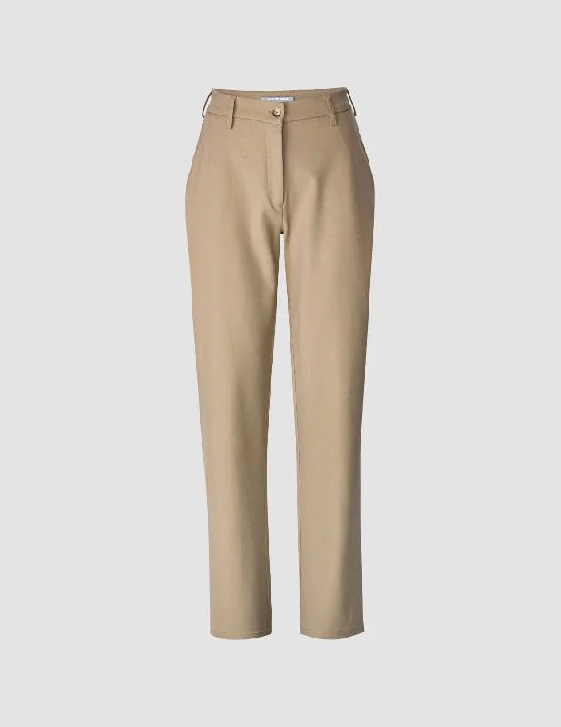 Essential Pants Straight Caramel