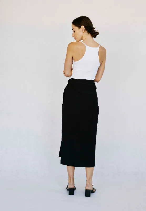 Wrap Skirt in Black