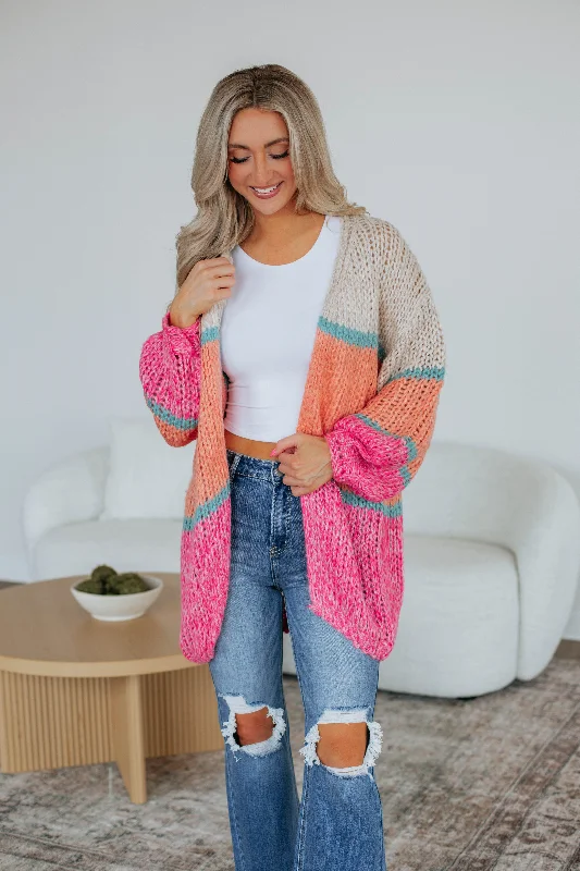 Zafira Striped Cardigan