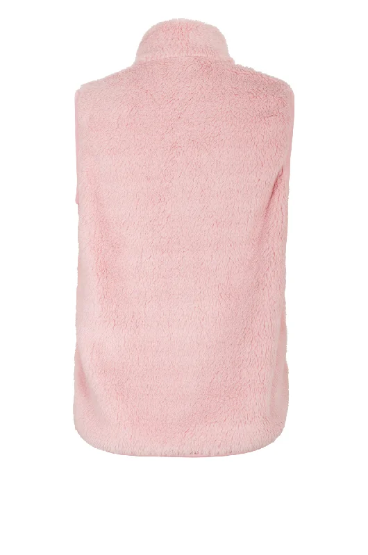 Zip thru Teddy Fleece Vest | SOFT PINK | 3422ZR