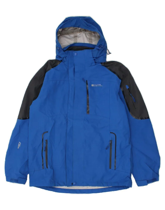 Men's Coats for Every BudgetMOUNTAIN WAREHOUSE Mens Hooded Rain Jacket UK 38 Medium Blue Colourblock Men's Coats for Every BudgetMOUNTAIN WAREHOUSE Mens Hooded Rain Jacket UK 38 Medium Blue Colourblock